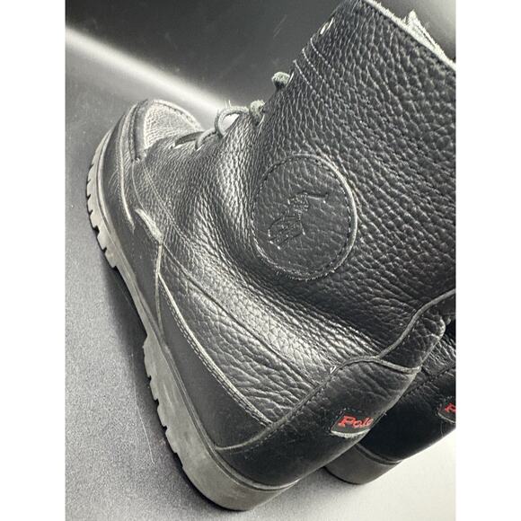 Rare Polo Country Black Pebblegrain Leather \